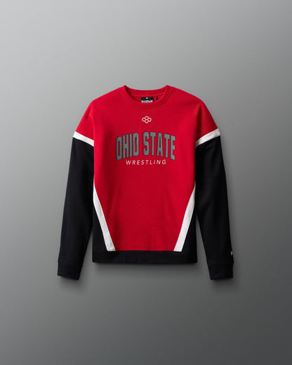RUDIS Ohio State Youth Colorblock Crewneck