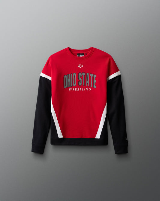 RUDIS Ohio State Youth Colorblock Crewneck