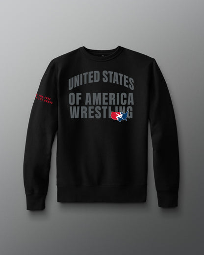 RUDIS USA Comfort Fleece Crewneck for Men - On and Off the mat