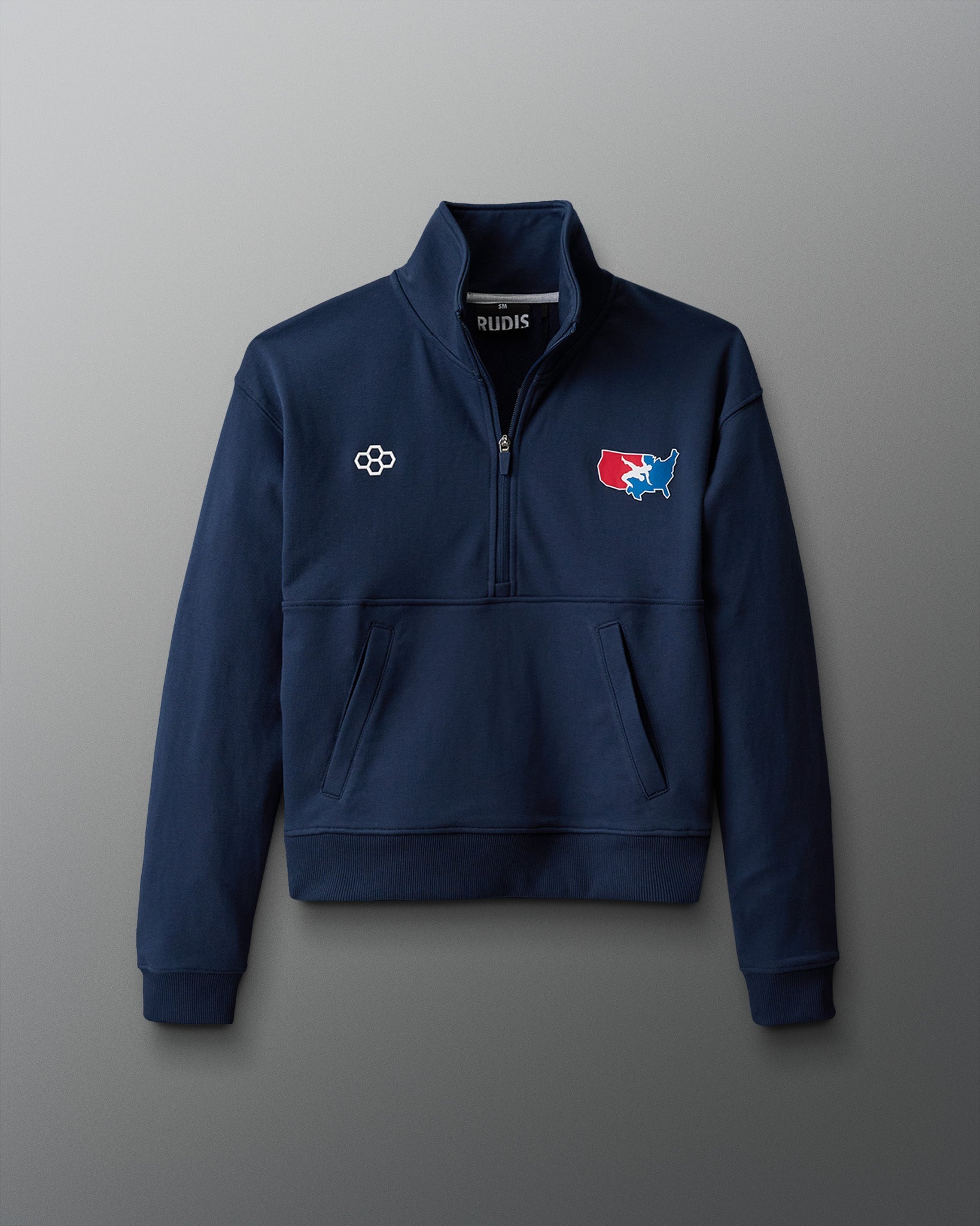 RUDIS USA Wrestling Luxe Terry Women's 1/4 Zip