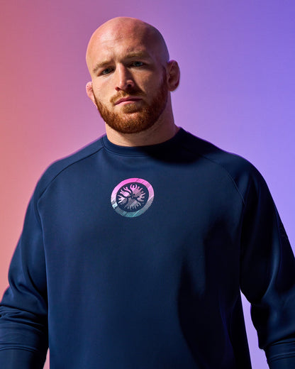 RUDIS UWW Abstract Emblem Cool-Feel Crewneck