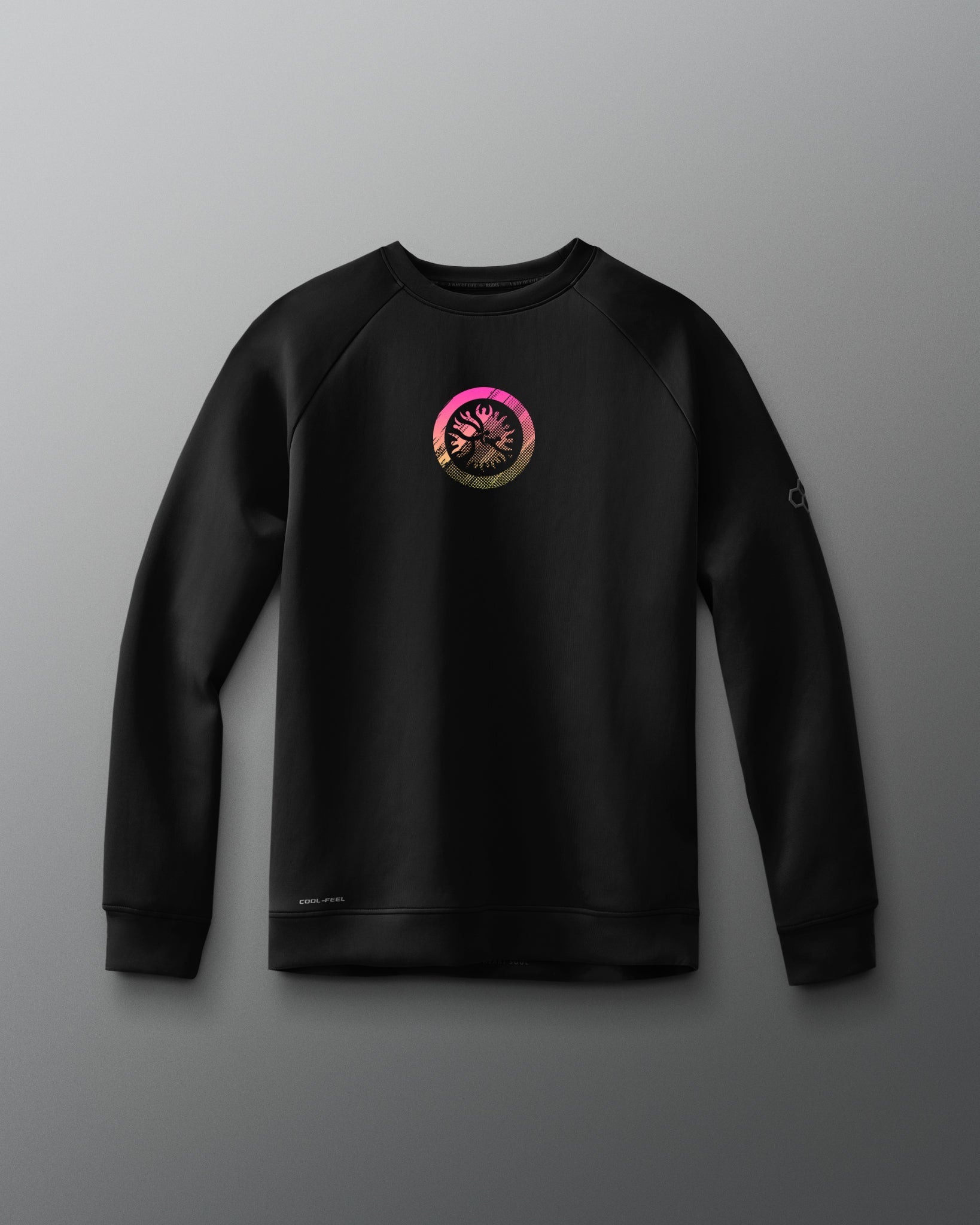 RUDIS UWW Abstract Emblem Cool-Feel Crewneck