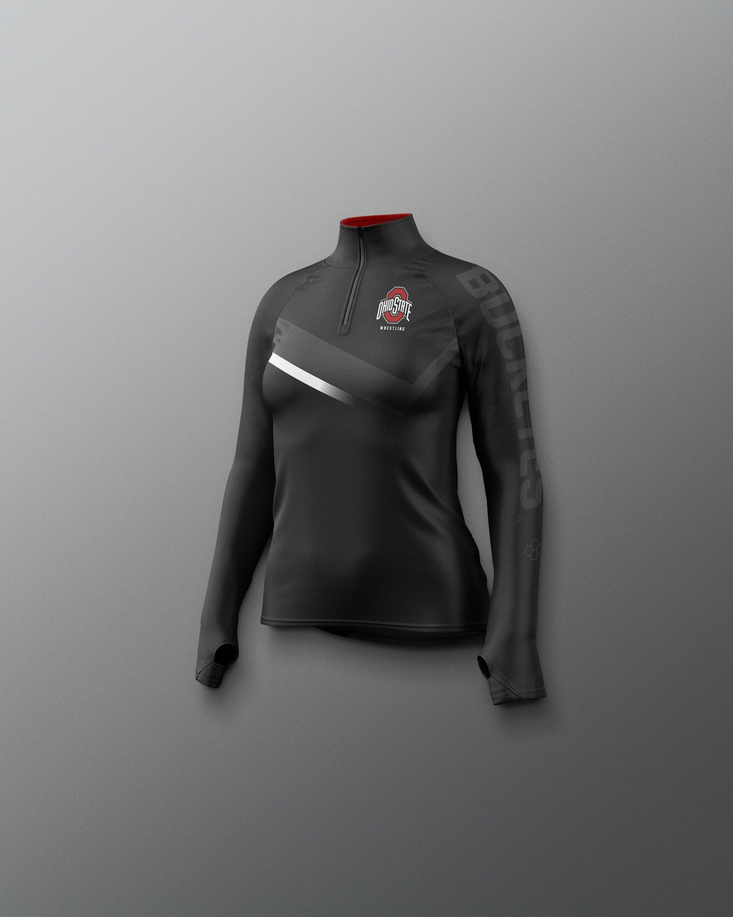 RUDIS Ohio State Girl's Sublimated Quarter Zip - Fierce Style