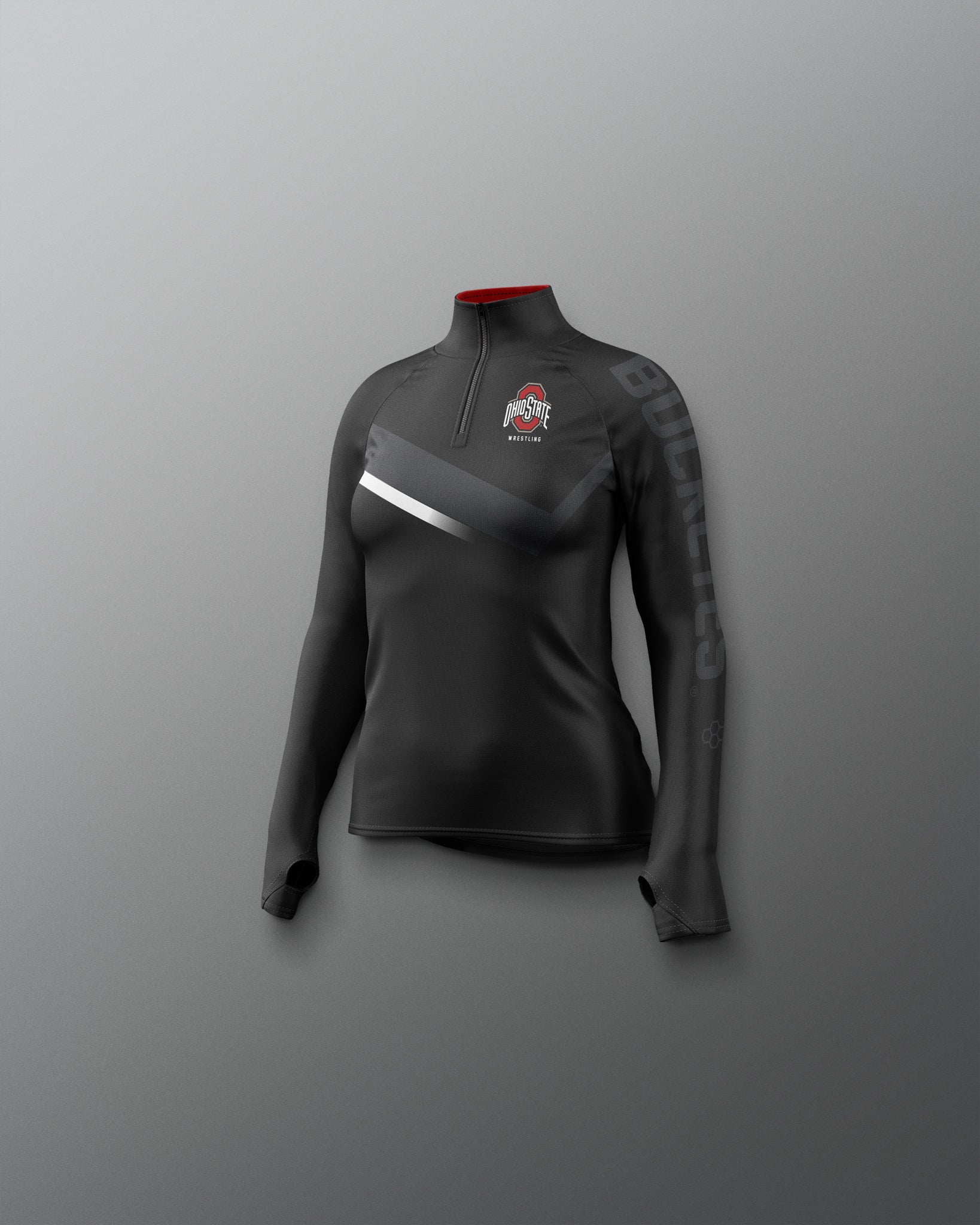 RUDIS Ohio State Girl's Sublimated Quarter Zip - Fierce Style
