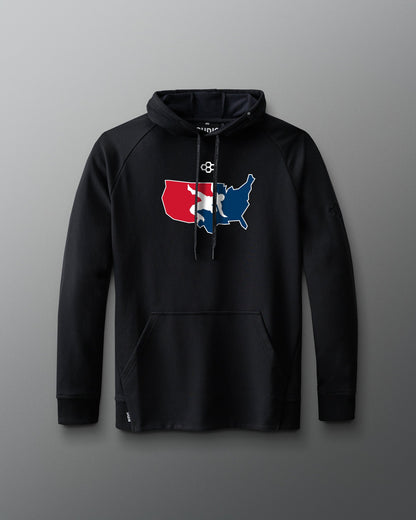 RUDIS Men's USA Wrestling Logo Elite Terry Hoodie - Official USA Wrestling Hoodie