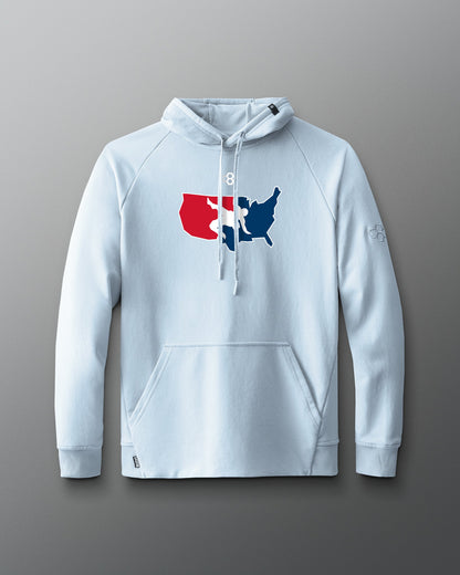RUDIS Men's USA Wrestling Logo Elite Terry Hoodie - Official USA Wrestling Hoodie