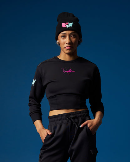 RUDIS USA Wrestling Cool-Feel Women's Fitted Crew