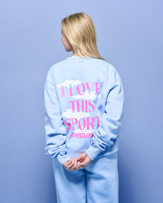 RUDIS SH I Love This Sport Comfort Fleece Crewneck