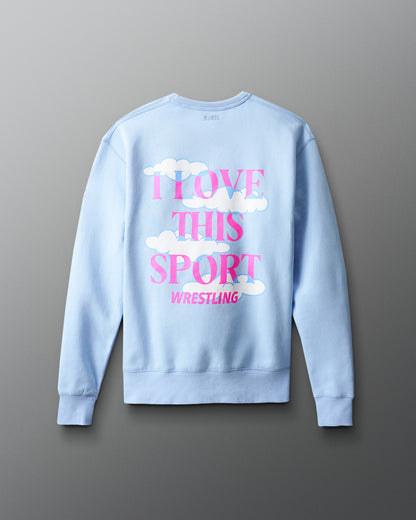 RUDIS SH I Love This Sport Comfort Fleece Crewneck