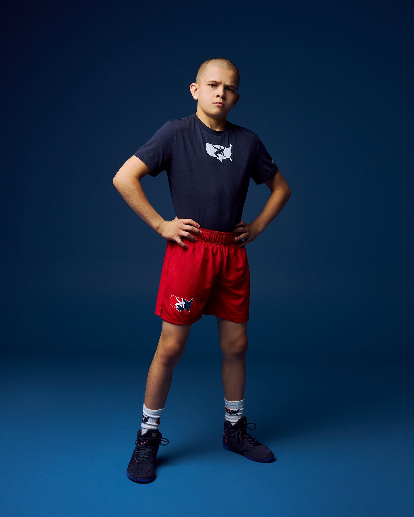 RUDIS USA Wrestling 6" 2.0 Youth Mesh Shorts - Comfort & Style