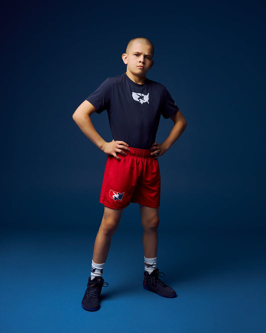 RUDIS USA Wrestling 6" 2.0 Youth Mesh Shorts - Comfort & Style