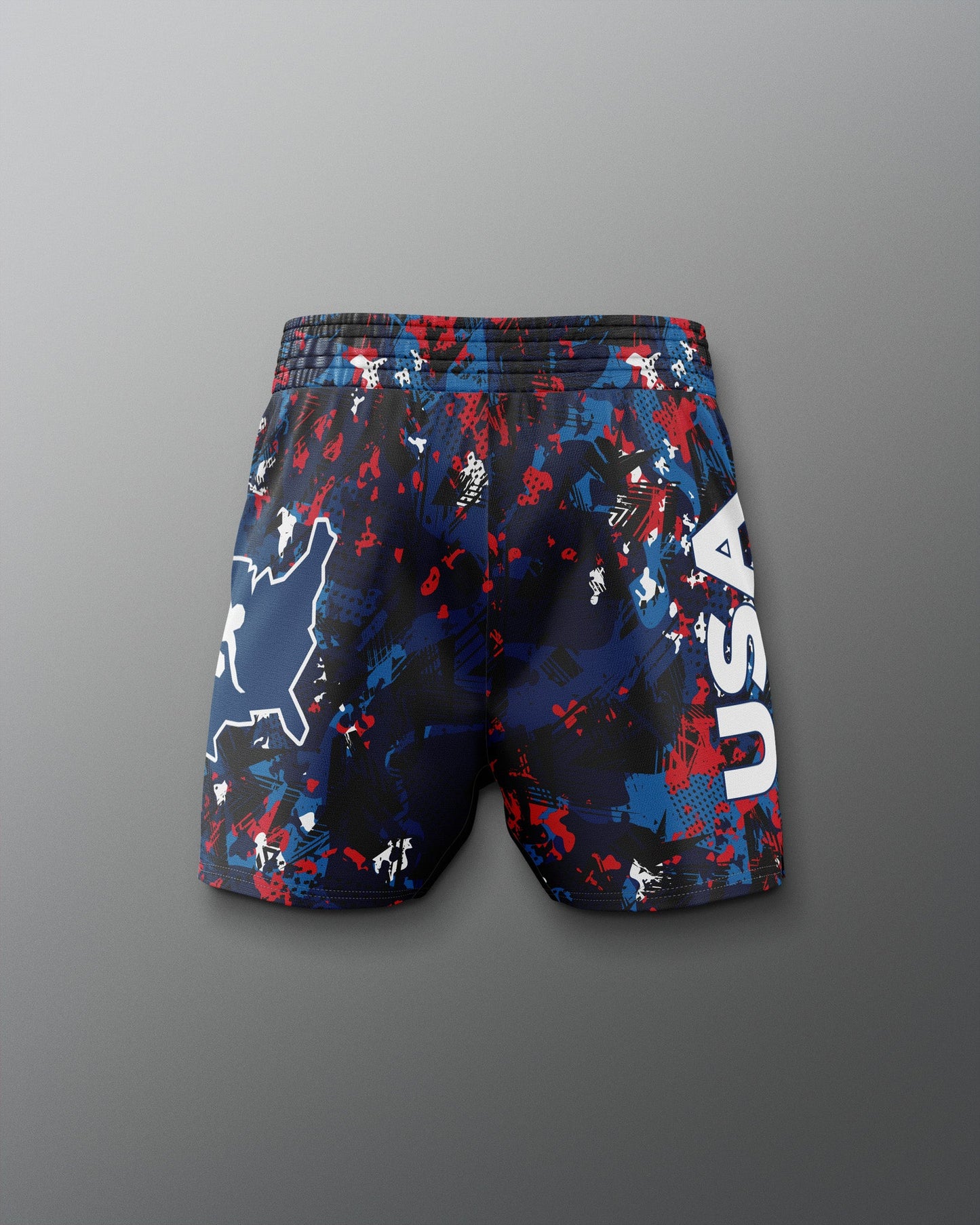 RUDIS Men's USA Wrestling Scatter Icon Sublimated Shorts