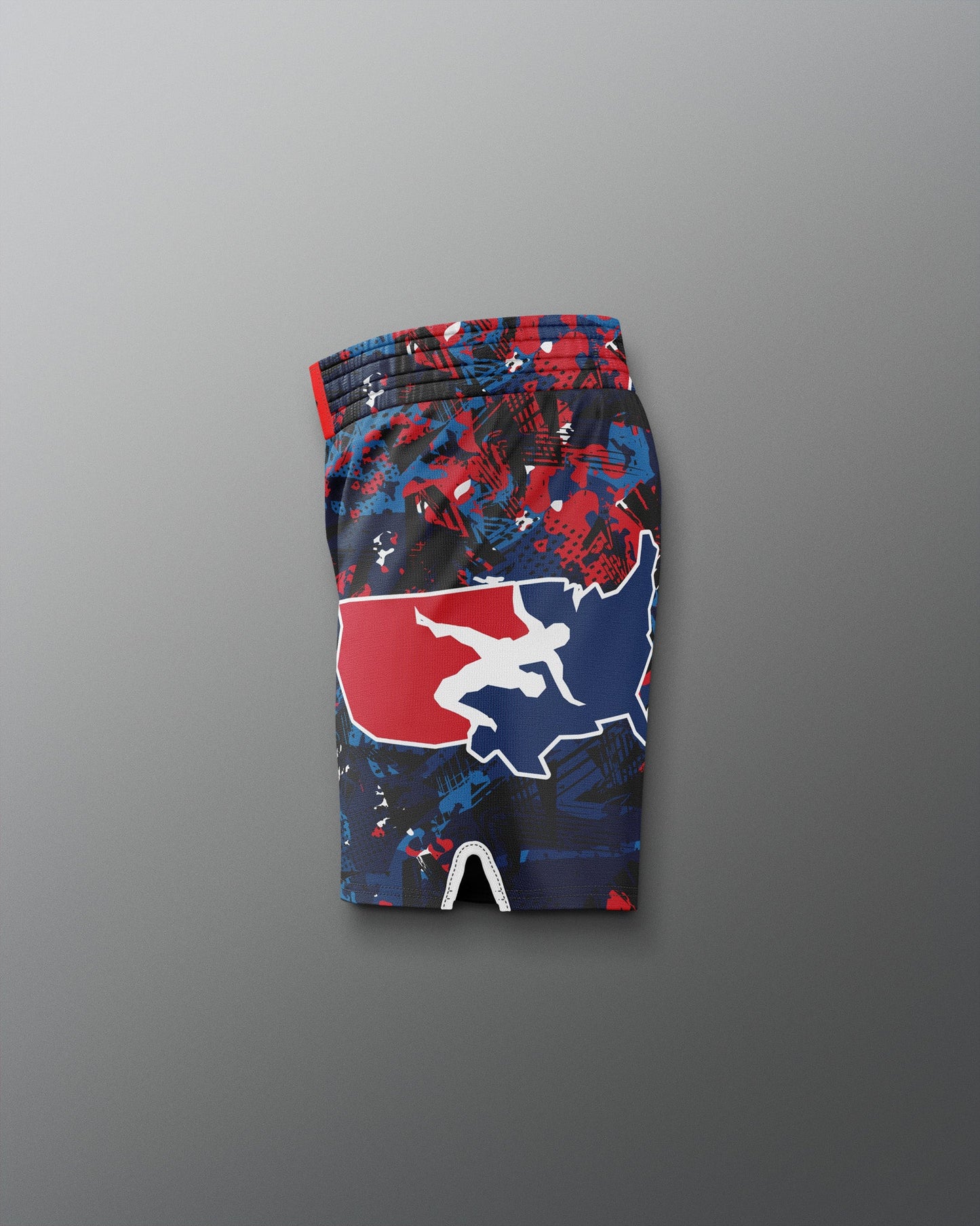 RUDIS Men's USA Wrestling Scatter Icon Sublimated Shorts