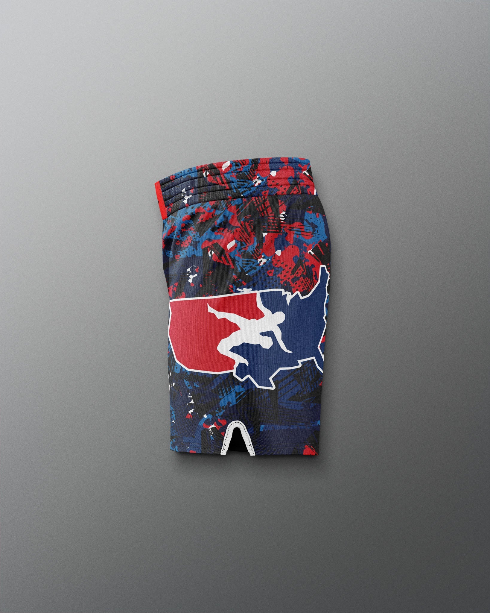 RUDIS Men's USA Wrestling Scatter Icon Sublimated Shorts