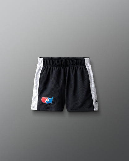RUDIS USA Wrestling 5" Panel Youth Mesh Shorts - Official USA Wrestling Gear