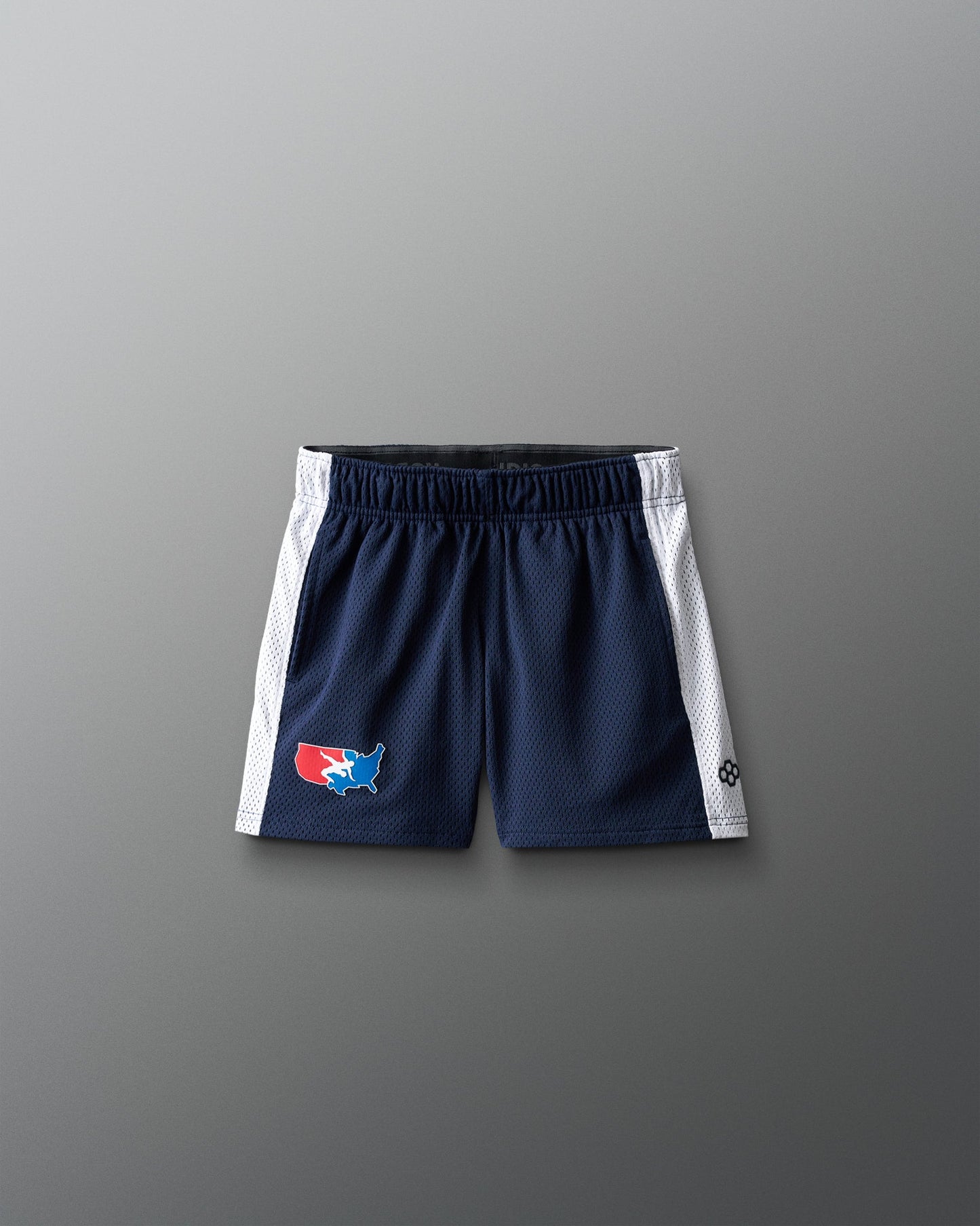 RUDIS USA Wrestling 5" Panel Youth Mesh Shorts - Official USA Wrestling Gear