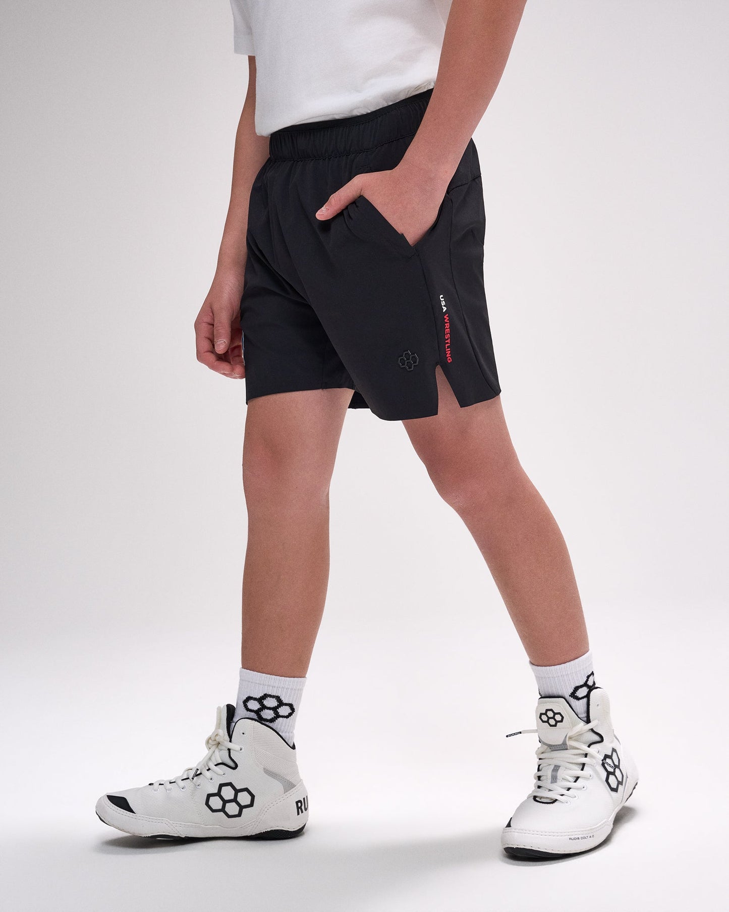 RUDIS USA Wrestling Map Youth Performance Short