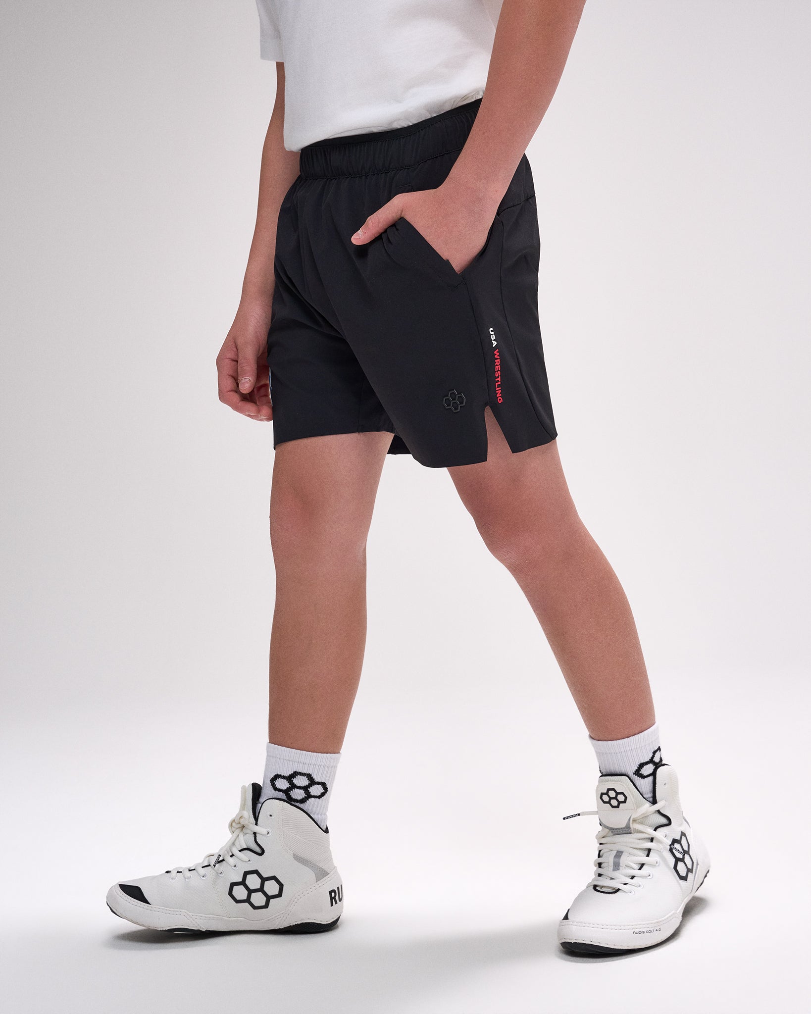 RUDIS USA Wrestling Map Youth Performance Short
