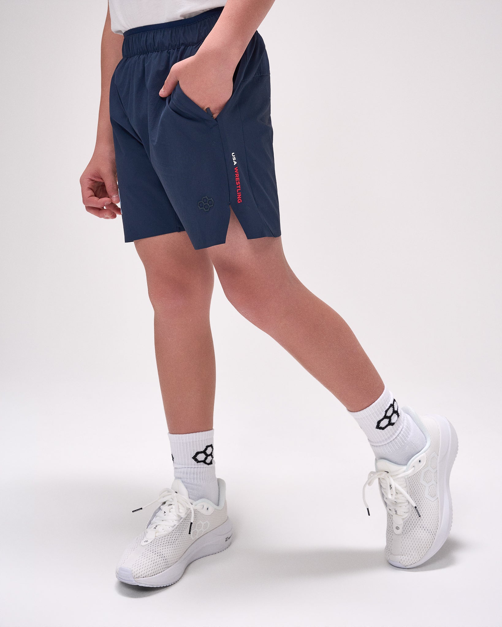 RUDIS USA Wrestling Map Youth Performance Short