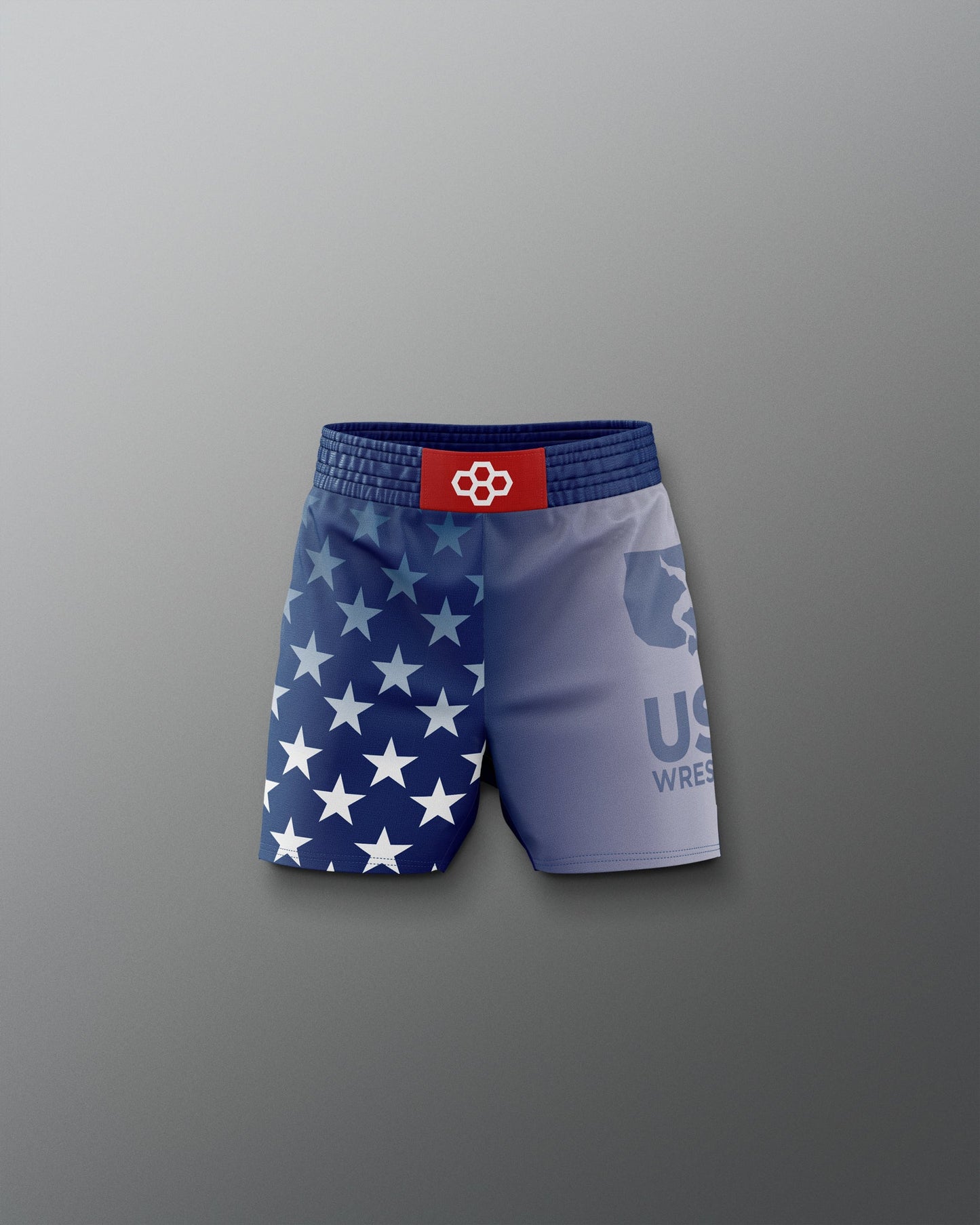 RUDIS USA Wrestling Flag Youth Sublimated Shorts