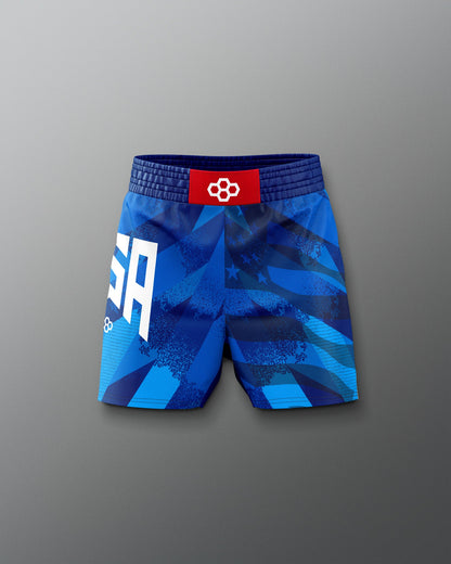 RUDIS USA Wrestling Grit Icon Sublimated Shorts - Official USA Wrestling Apparel
