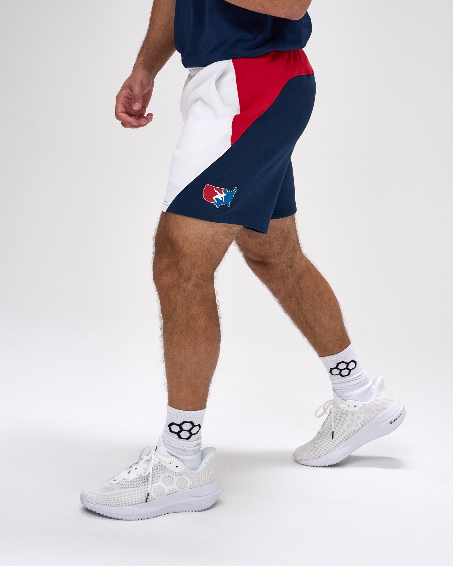 RUDIS Men's USA Wrestling Colorblock Shorts - Official Gear