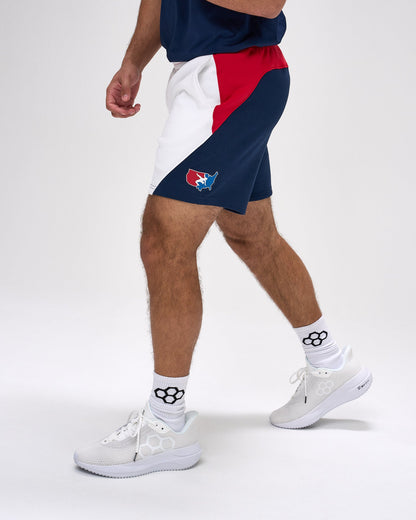 RUDIS Men's USA Wrestling Colorblock Shorts - Official Gear