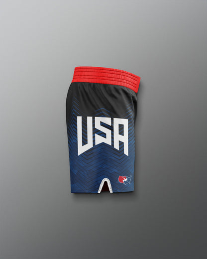 RUDIS Men's USA Wrestling Icon Sublimated Shorts - Dominate the Mat