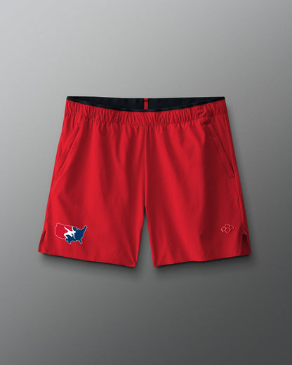 RUDIS USA Wrestling Logo Performance Short