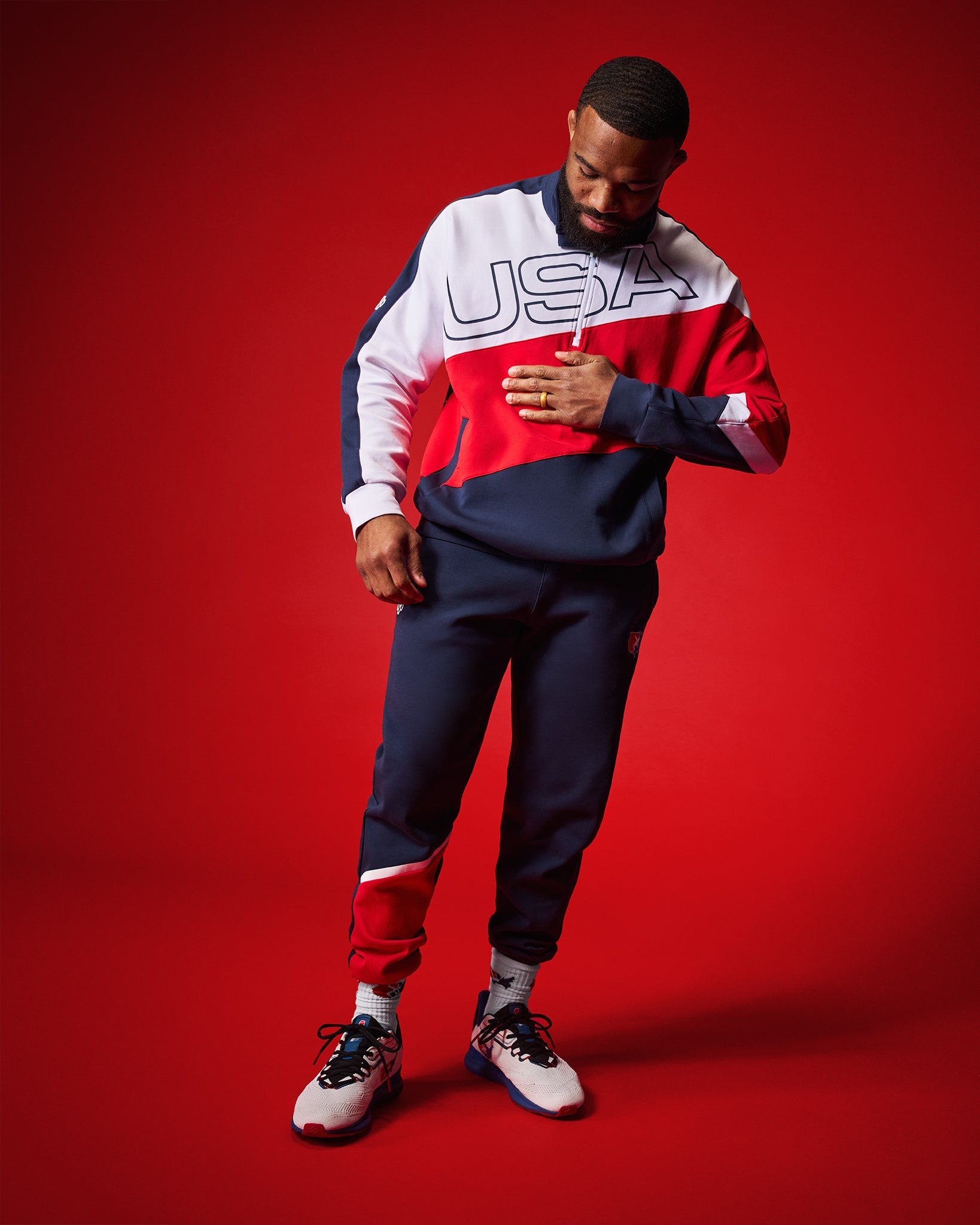 RUDIS USA Wrestling Colorblock Jogger - Performance & Style
