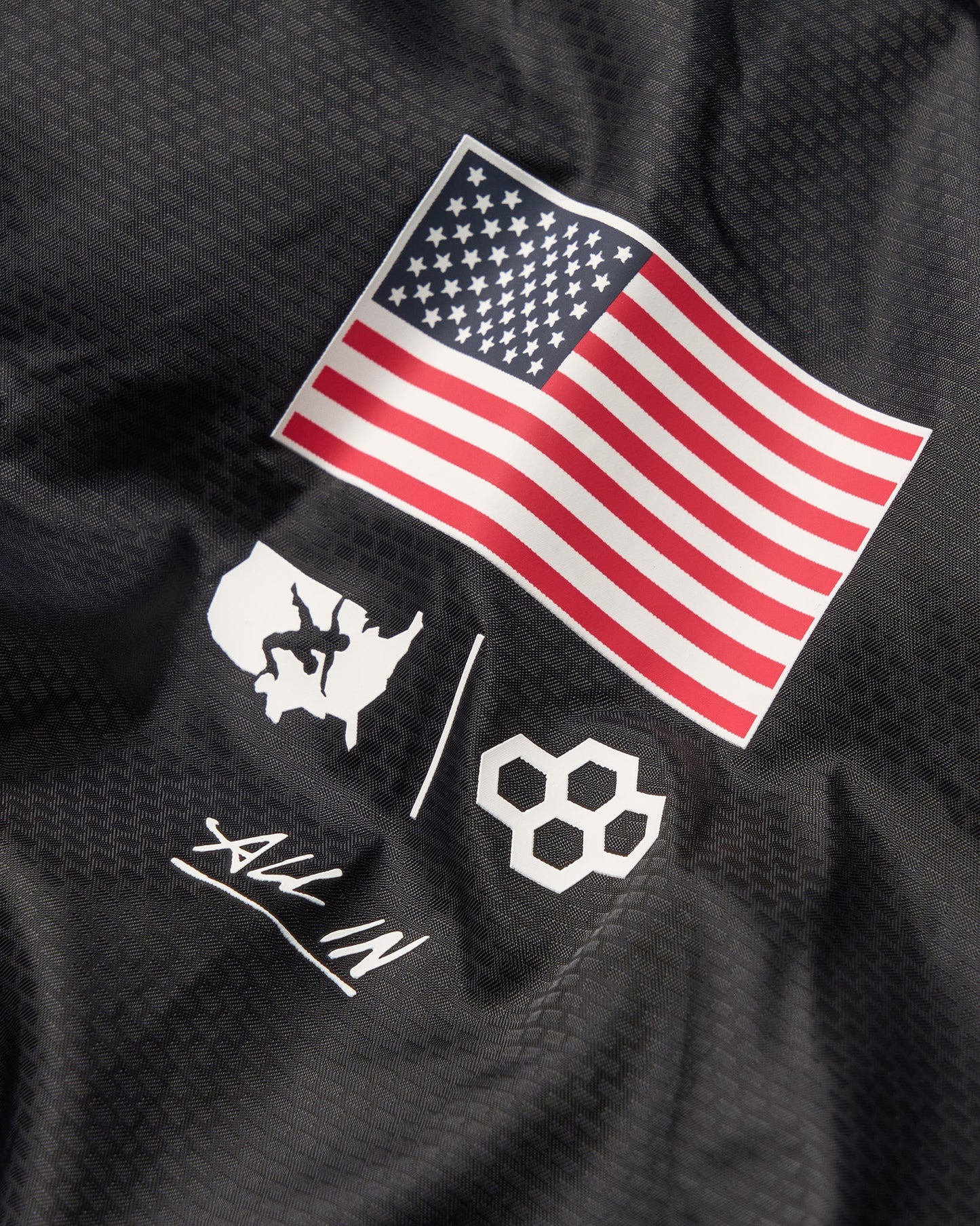 RUDIS USA Wrestling Motion Windbreaker - Black