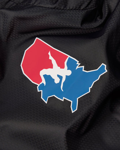RUDIS USA Wrestling Motion Windbreaker - Black