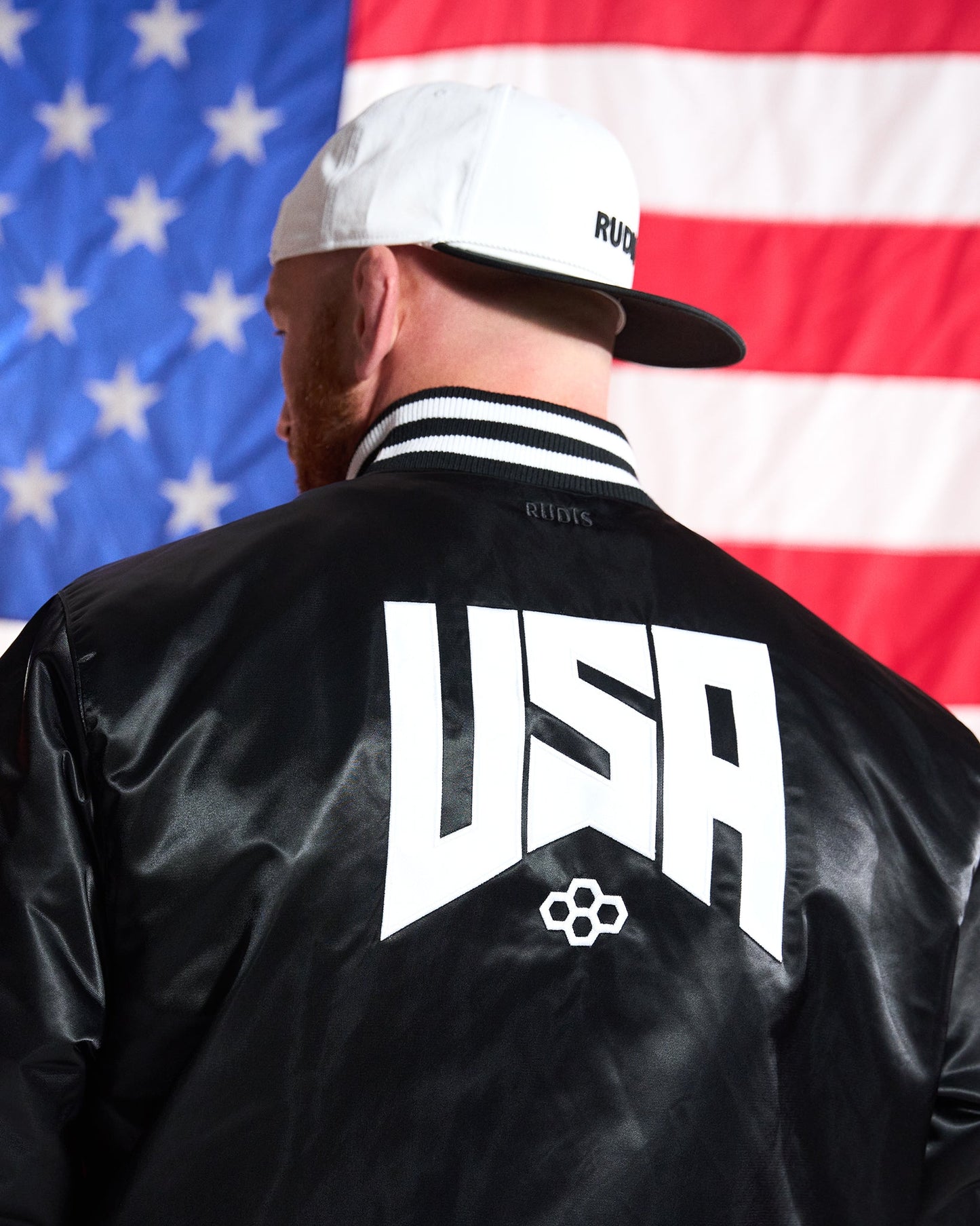 RUDIS USA Wrestling Logo Satin Jacket