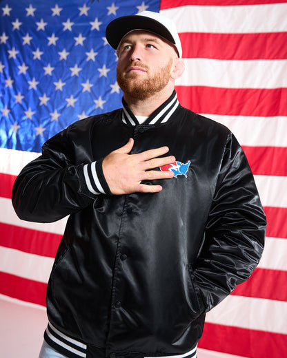 RUDIS USA Wrestling Logo Satin Jacket