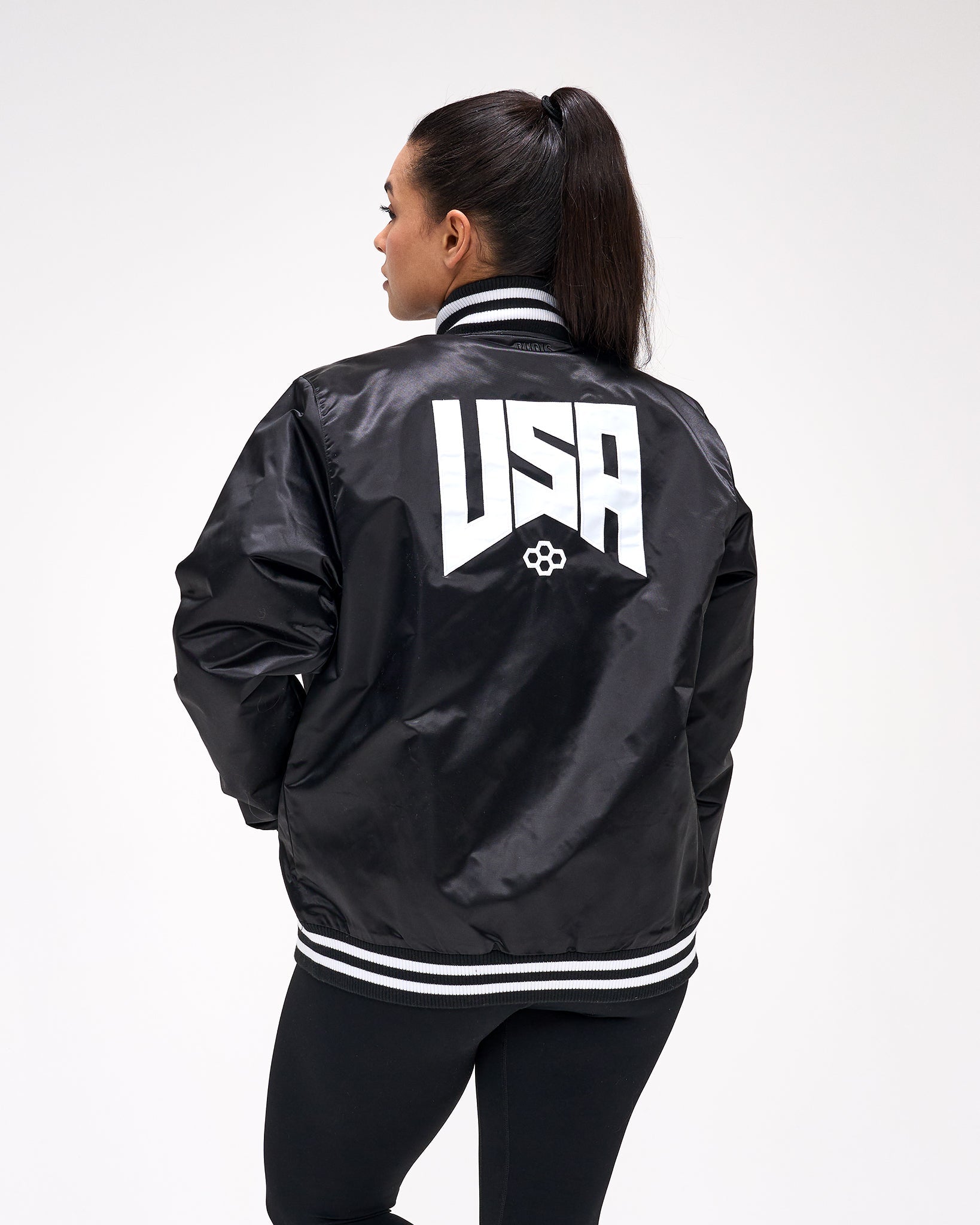 RUDIS USA Wrestling Logo Satin Jacket