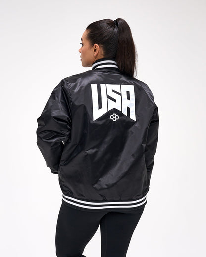 RUDIS USA Wrestling Logo Satin Jacket