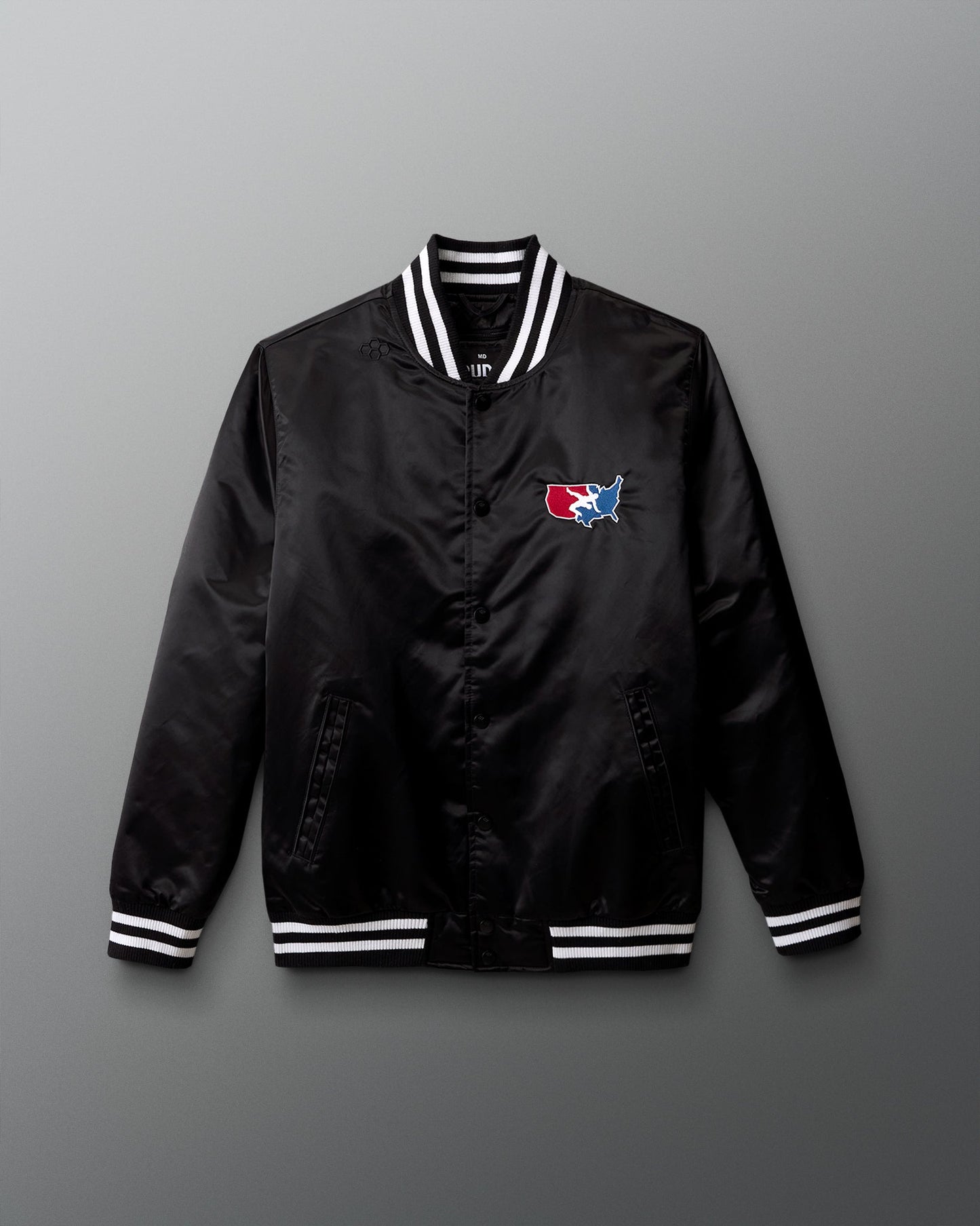 RUDIS USA Wrestling Logo Satin Jacket