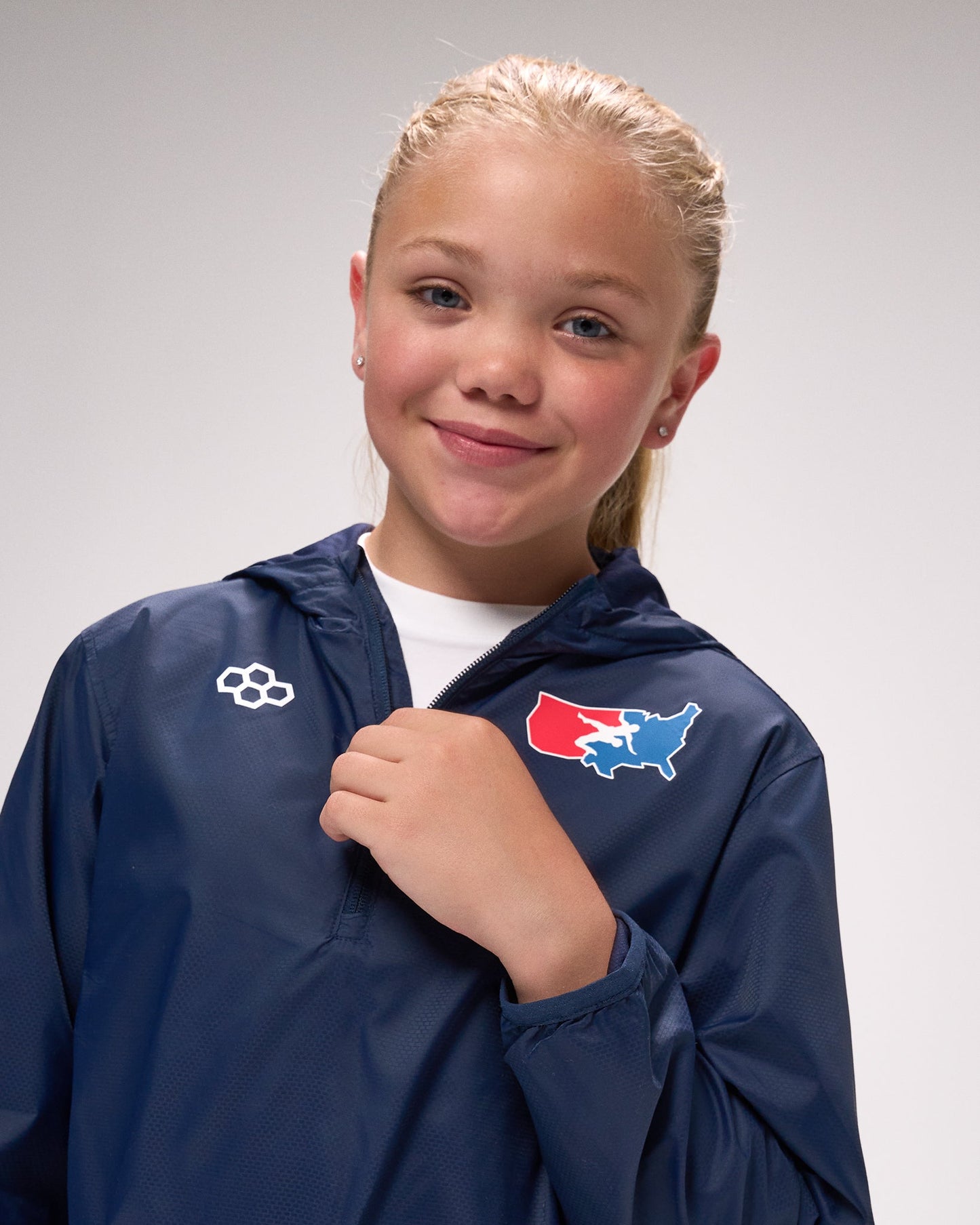 RUDIS USA Wrestling Youth Motion Windbreaker - Navy