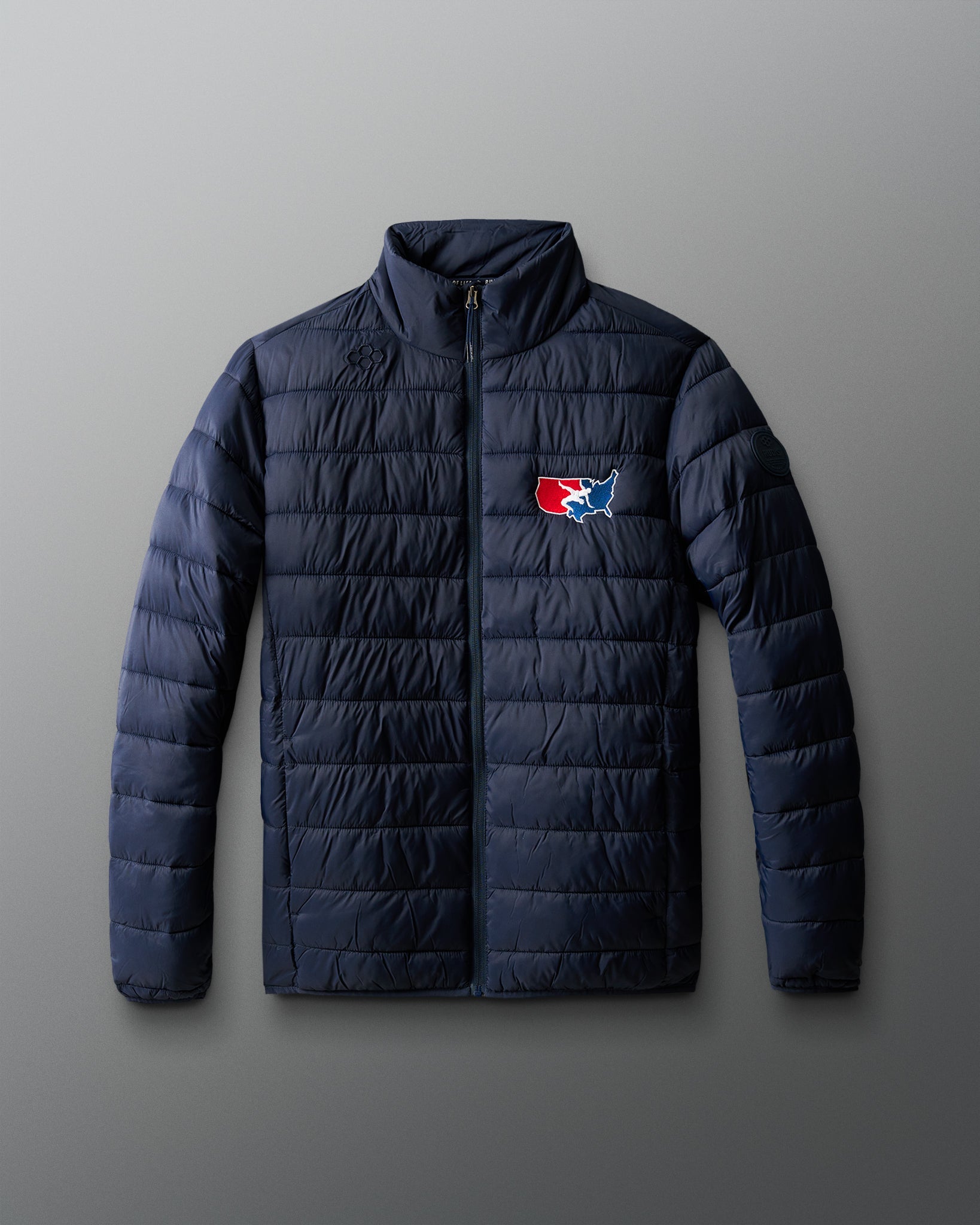 RUDIS USA Wrestling Logo Puffer Jacket - Men's Gear