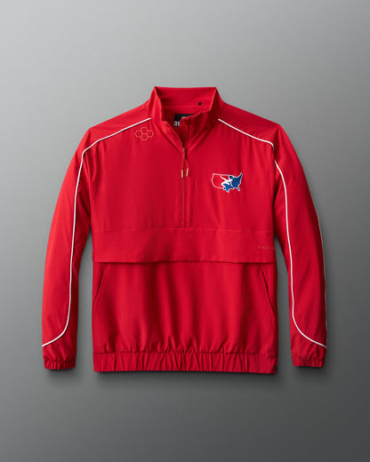 RUDIS USA Wrestling Logo 1/4 Zip Windbreaker for Men