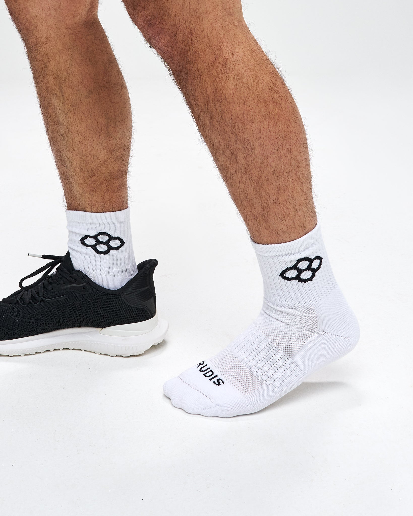 RUDIS RUDIS Essential Hex Cushion Half Crew Socks (2 Pair)