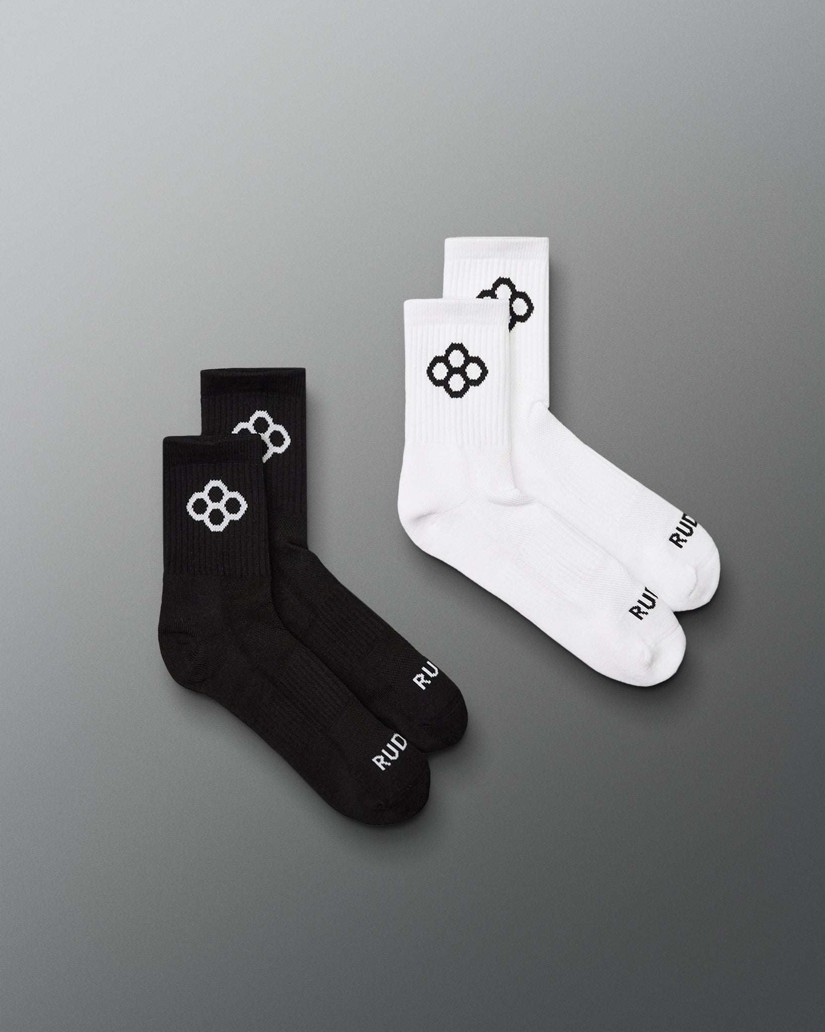 RUDIS RUDIS Essential Hex Cushion Half Crew Socks (2 Pair)