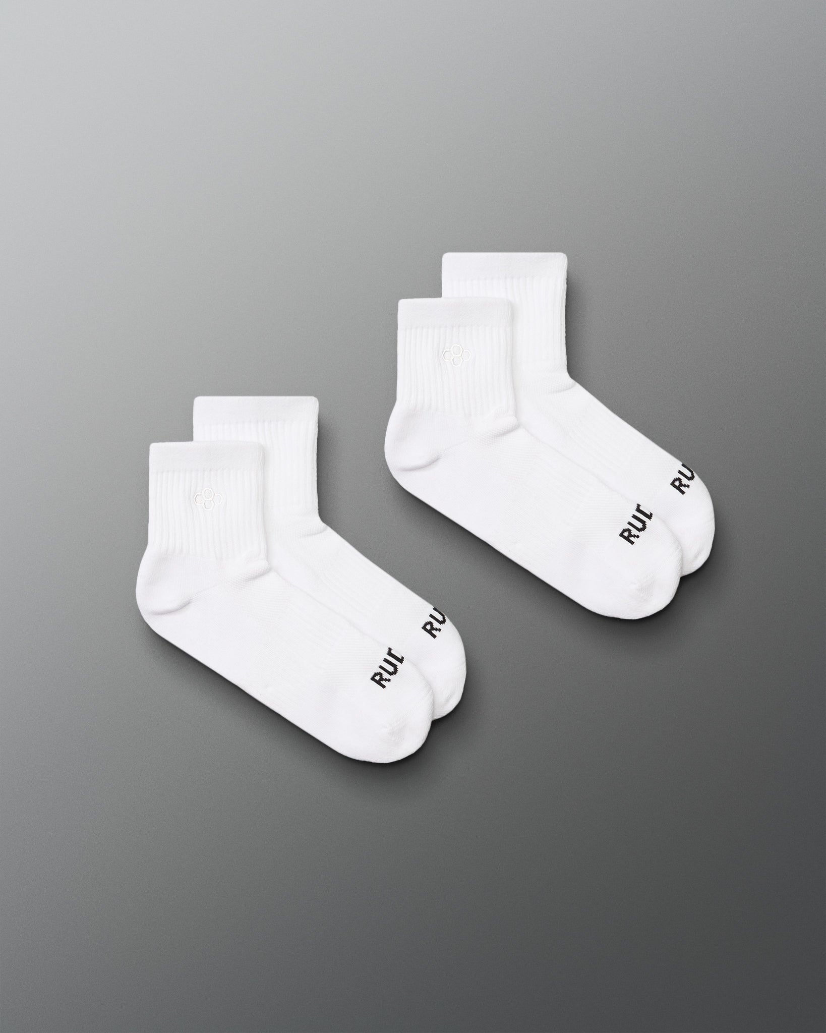 RUDIS RUDIS Essential Hex Cushion Quarter Socks (2 Pair)