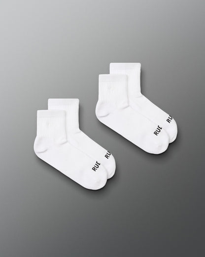 RUDIS RUDIS Essential Hex Cushion Quarter Socks (2 Pair)