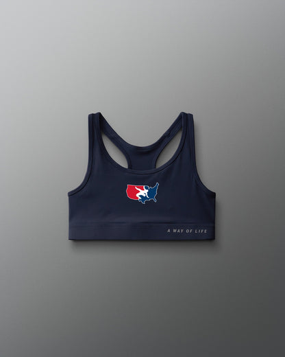 RUDIS USA Wrestling Women's Sports Bra - Officially Licensed Gear