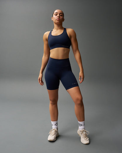 RUDIS RUDIS Women's Sports Bra - Navy | Train Fiercely, Compete Intrepidly