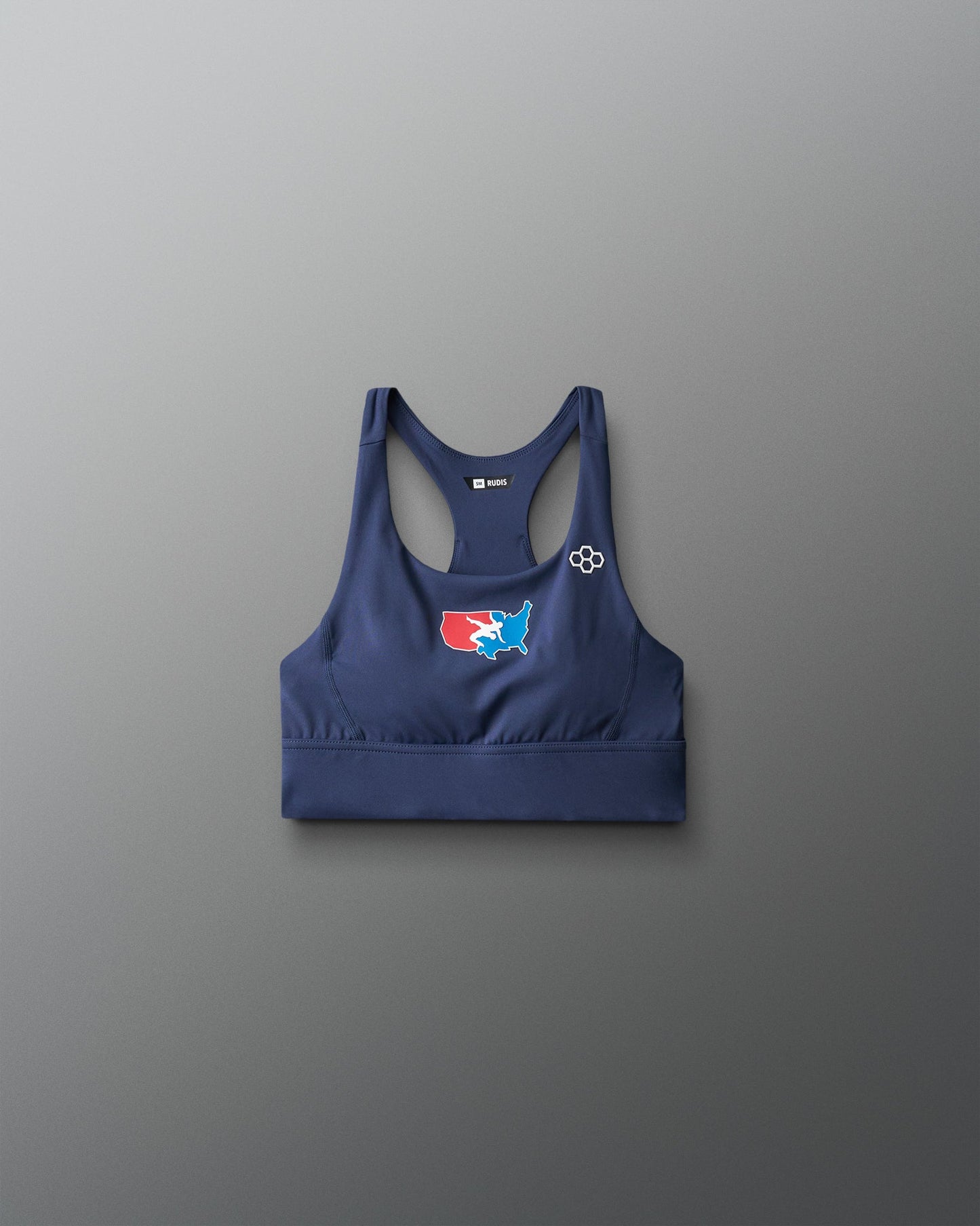 RUDIS USA Wrestling Women's Scoop Neck Padded Sports Bra