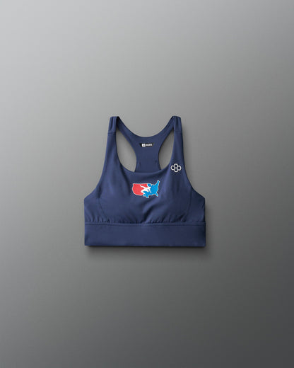 RUDIS USA Wrestling Women's Scoop Neck Padded Sports Bra