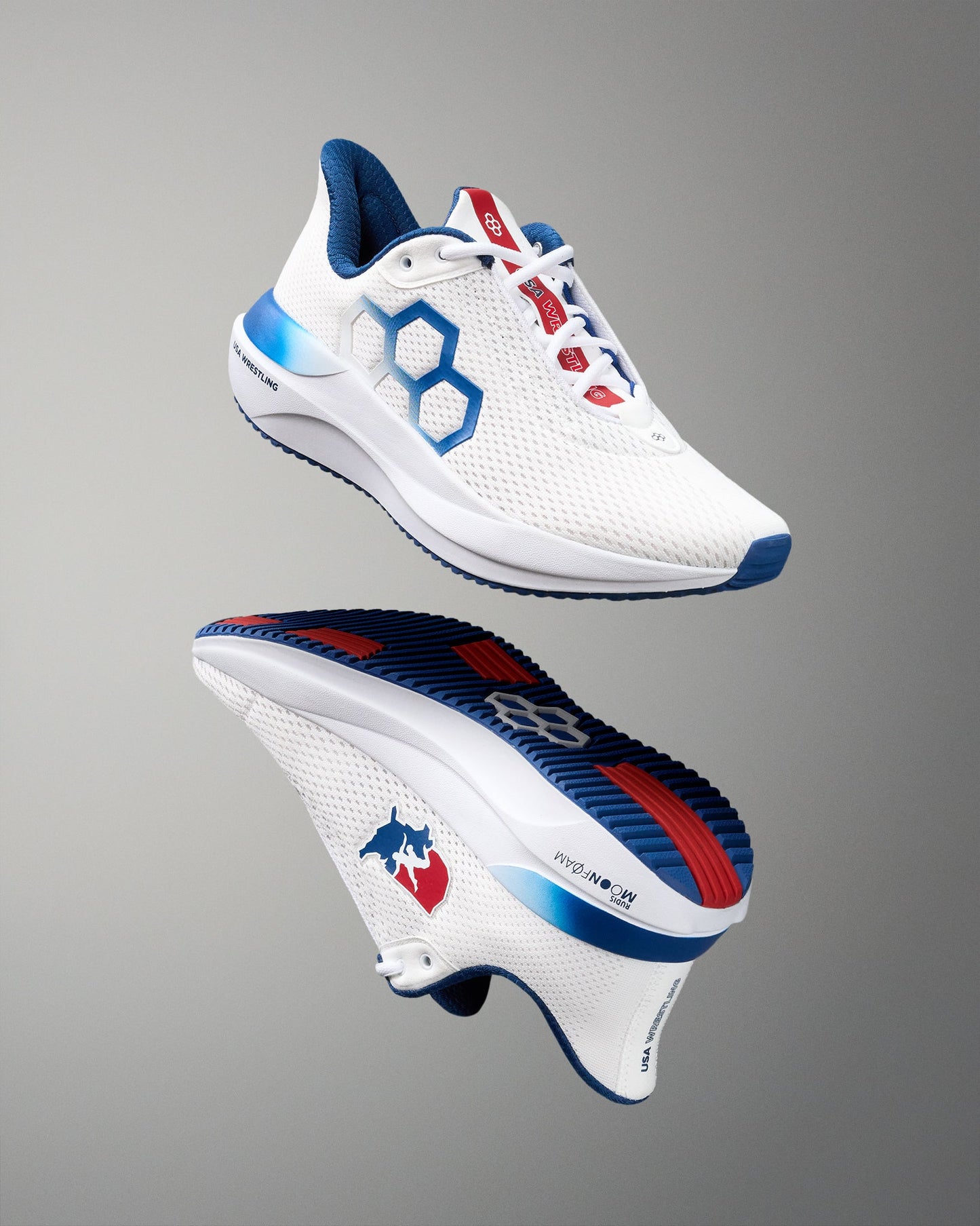 RUDIS USA Wrestling Quest Adult Lifestyle Runner - USA White