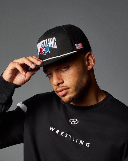 RUDIS USA Wrestling Map Nelson Snapback Hat